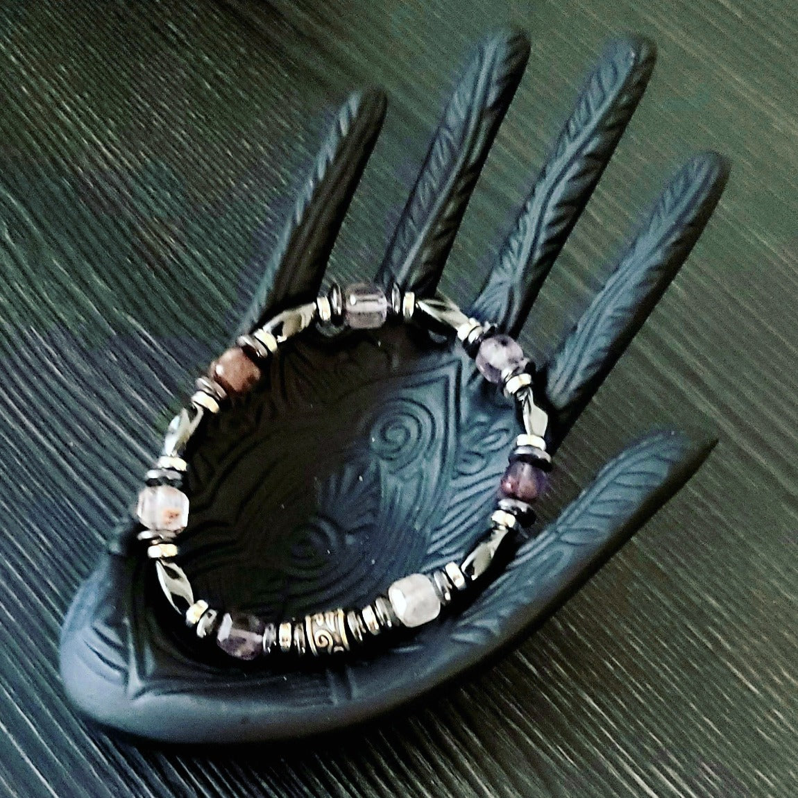 Hematite (Magnetic) & Super 7 Bracelet