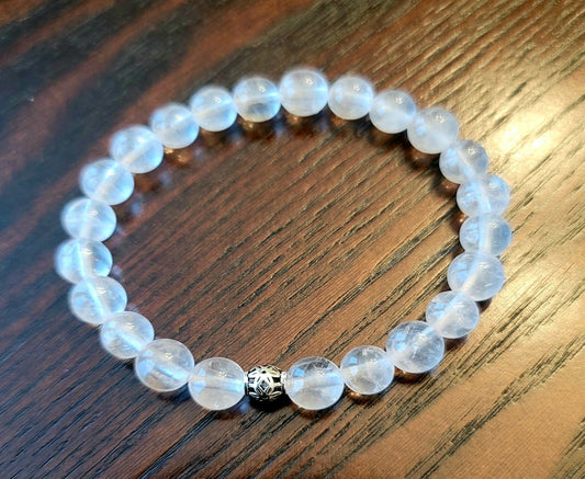 Madagascar Rose Quartz, Transparent 3 Bracelet